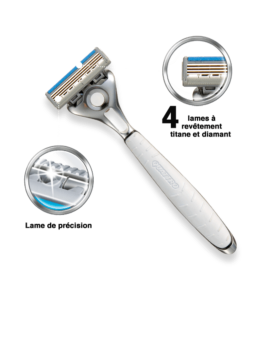 Wilkinson Sword Quattro Titanium razor with blades