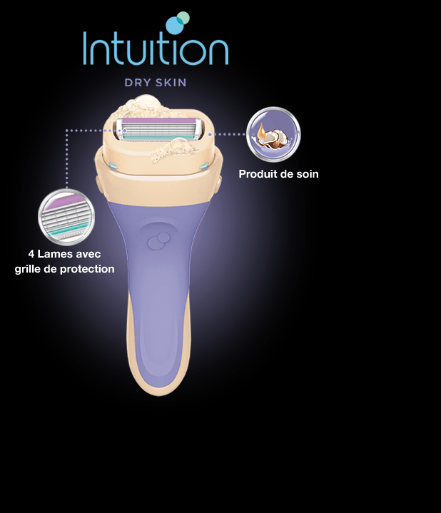 Wilkinson Sword Intuition Dry Skin razor with blades