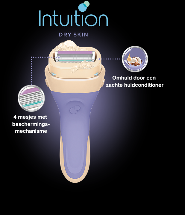 Wilkinson Sword Intuition Dry Skin razor with blades