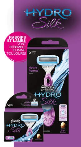 Wilkinson Sword Hydro Silk razor with blades