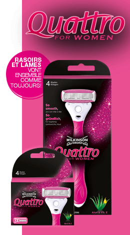 Wilkinson Sword Quattro for Women razor with blades