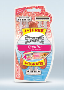 Wilkinson Sword Quattro For Women Sensitive disposable