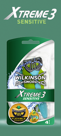 Wilkinson Sword Xtreme 3 Sensitive disposable razor