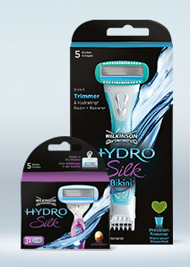 Wilkinson Sword Hydro Silk razor with blades