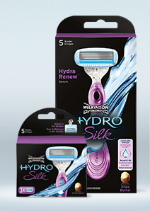 Wilkinson Sword Hydro Silk razor with blades