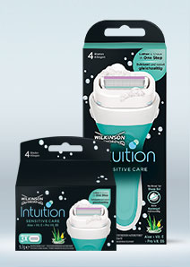 Wilkinson Sword Intuition razor with blades