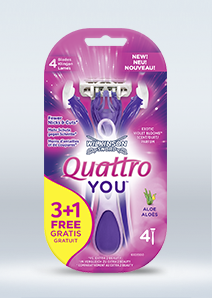 Wilkinson Sword Quattro For Women Sensitive disposable