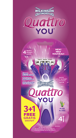 Wilkinson Sword Quattro For Women Sensitive disposable