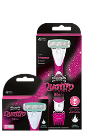 Wilkinson Sword Quattro Bikini razor with blades