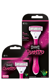 Wilkinson Sword Quattro for Women razor with blades