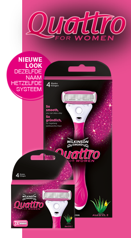 Wilkinson Sword Quattro for Women razor with blades