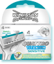 Wilkinson Sword Quattro Titanium razor with blades