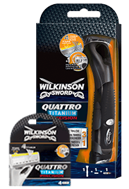 Wilkinson Sword Quattro razor with blades