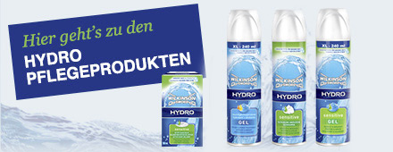 Hier geht's zu den HYDRO Pflegeprodukten