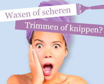 Waxen of scheren - trimmen of knippen?